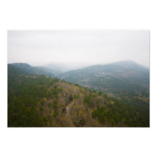 Zigzag mountains, Hot Springs NP, Arkansas Photo Print