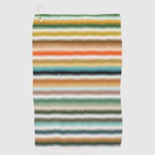 Zigzag Multicolor Pattern   Golf Towel