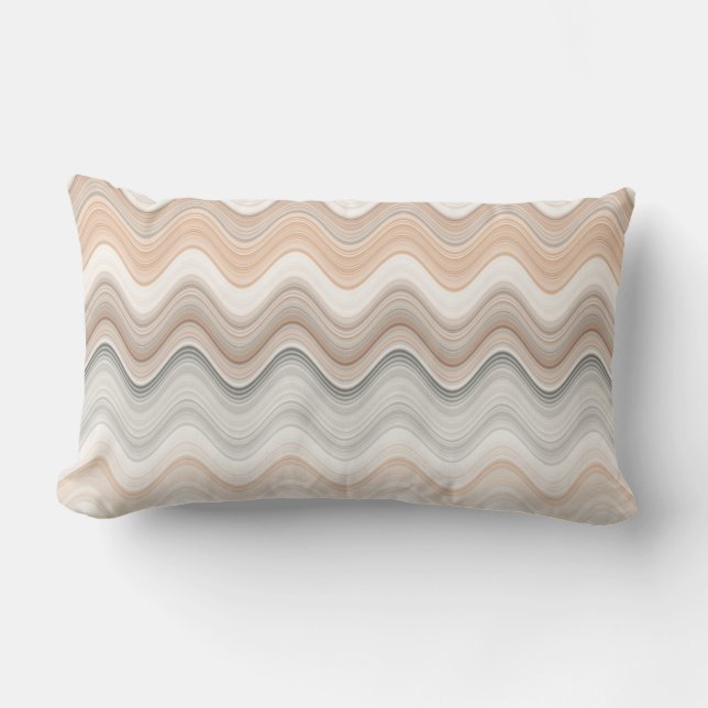 Zigzag Multicolor Pattern  Lumbar Pillow (Front)