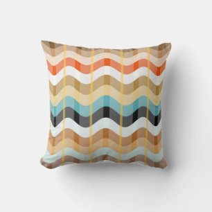 Zigzag Multicolor Pattern Throw Pillow