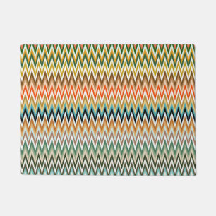 Zigzag Multicolored Pattern Doormat