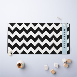 Zigzag noir et blanc, Motif Chevron, Votre nom