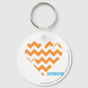 ZigZag Orange 2 Keychain