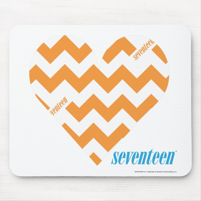 ZigZag Orange 2 Mouse Pad (Front)