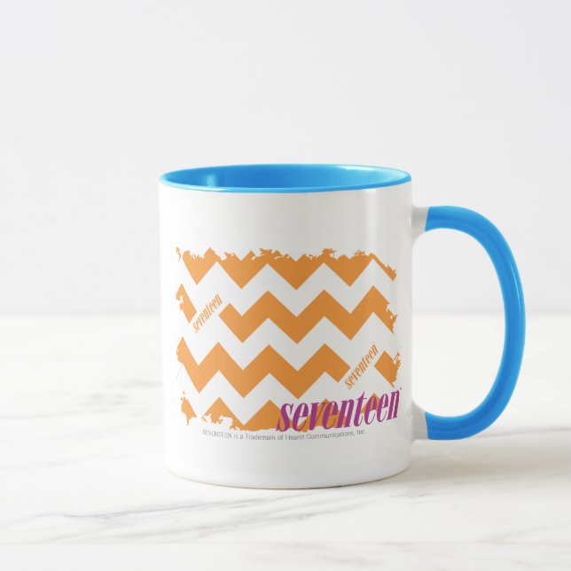 ZigZag Orange 4 Mug (Right)