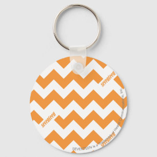 ZigZag Orange Keychain