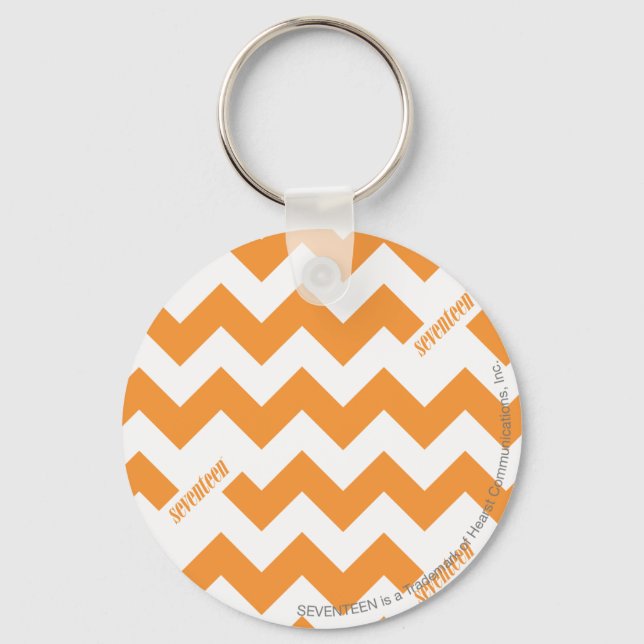 ZigZag Orange Keychain (Front)