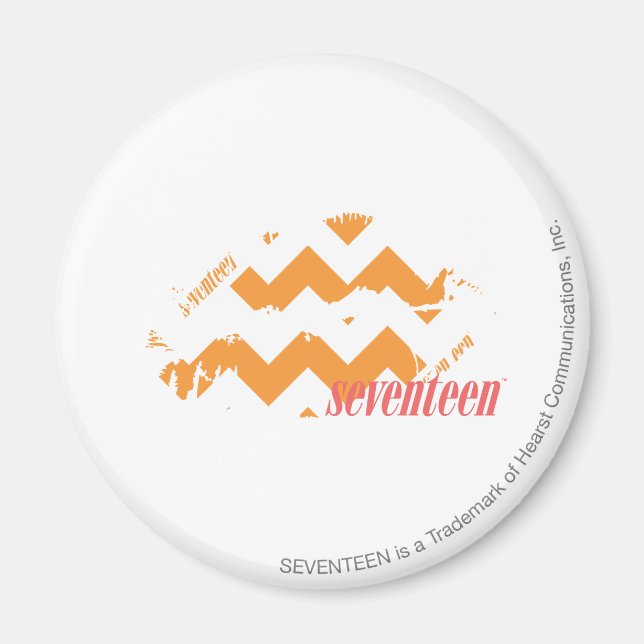 ZigZag Orange Magnet (Front)