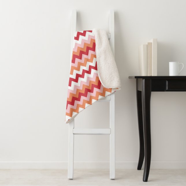 Zigzag pattern 2 sherpa blanket (In Situ)