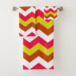 ZIGZAG PATTERN. BATH TOWEL SET