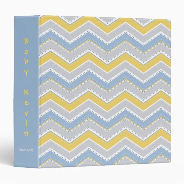 Zigzag pattern  binder (Front/Spine)