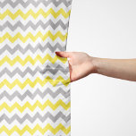 Zigzag Pattern, Chevron Pattern, Yellow, Grey Scarf<br><div class="desc">Elegant,  stylish and sophisticated zigzag (chevron) pattern in yellow,  grey and white colour. Modern and trendy gift,  perfect for the zigzag lover in your life.</div>