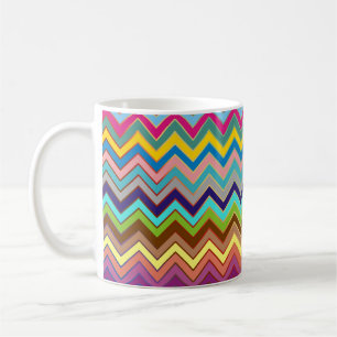 ZIGZAG pattern - coloured + your ideas Coffee Mug