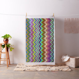 ZIGZAG pattern - coloured + your ideas Fabric