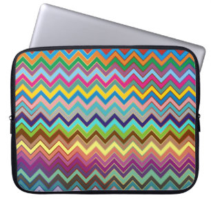 ZIGZAG pattern - coloured + your ideas Laptop Sleeve