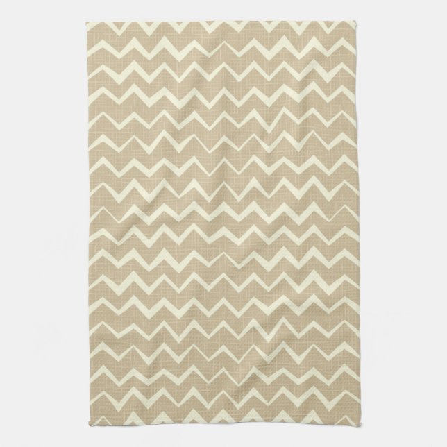 Zigzag pattern kitchen towel (Vertical)