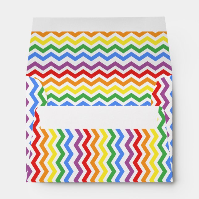 ZigZag Pattern Rainbow Envelope (Back (Bottom))