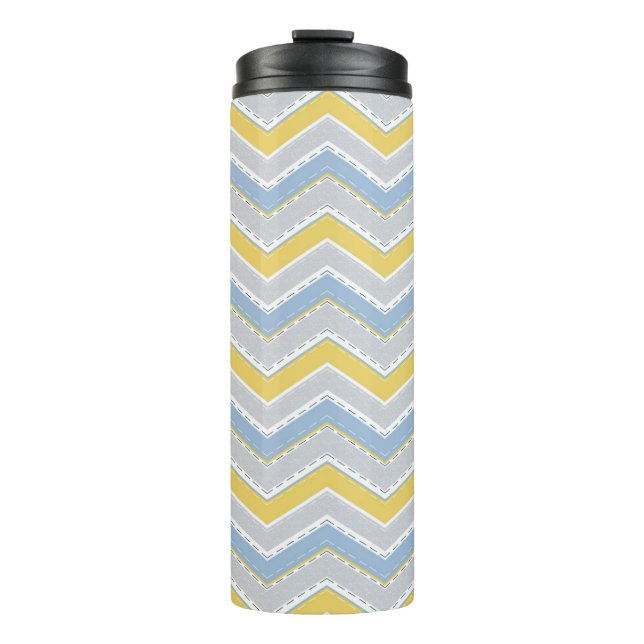 Zigzag pattern  thermal tumbler (Front)