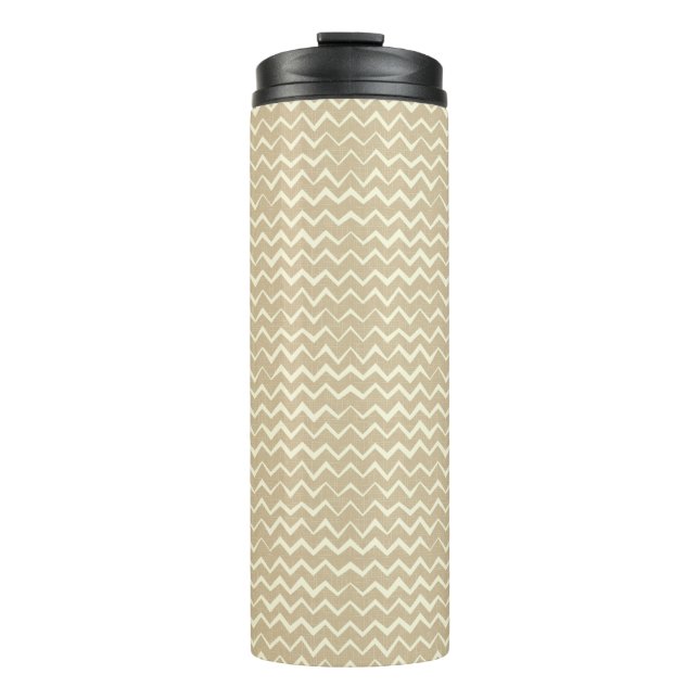 Zigzag pattern thermal tumbler (Front)