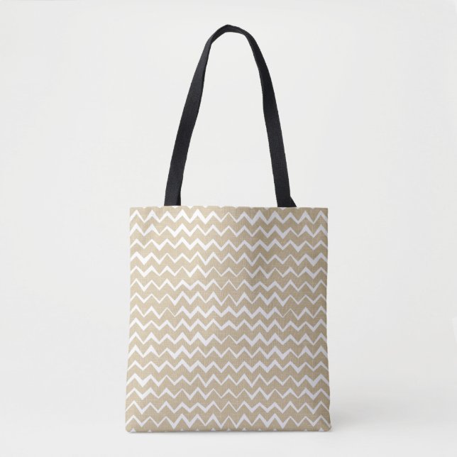 Zigzag pattern tote bag (Front)