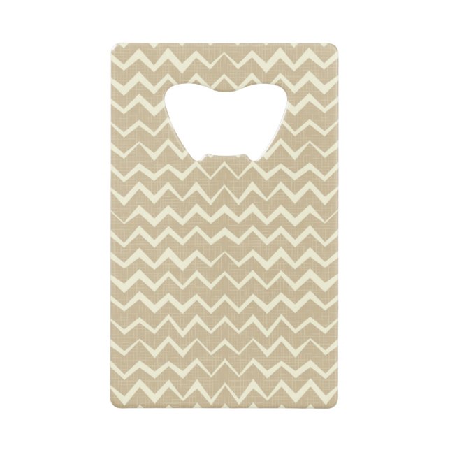 Zigzag pattern wallet bottle opener (Front)