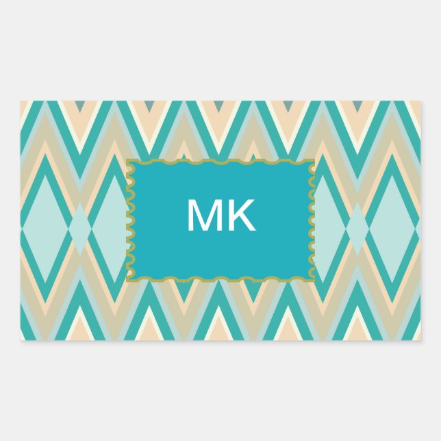 zigzag-phones diagonal sticker (Front)