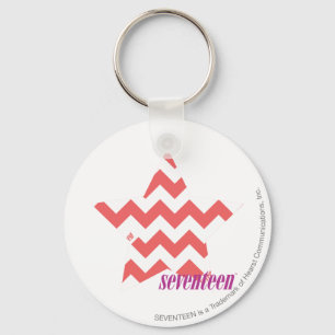 ZigZag Pink 4 Keychain