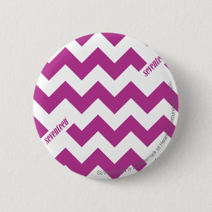 ZigZag Purple 2 Inch Round Button