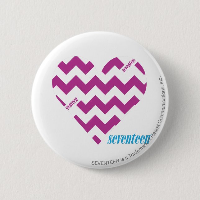 ZigZag Purple 2 Inch Round Button (Front)