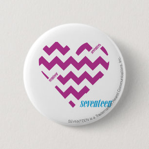 ZigZag Purple 2 Inch Round Button