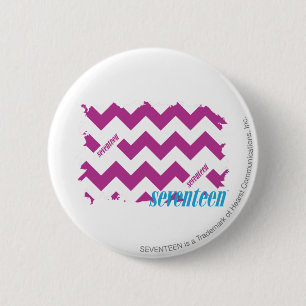 ZigZag Purple 3 2 Inch Round Button