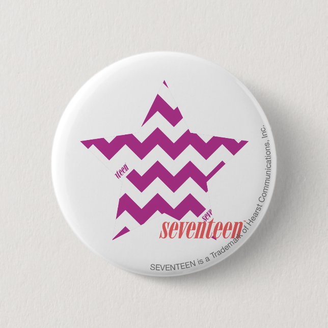 ZigZag Purple 4 2 Inch Round Button (Front)