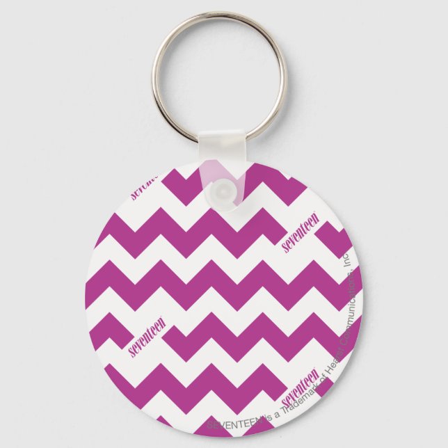 ZigZag Purple Keychain (Front)