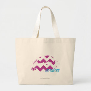 ZigZag Purple Large Tote Bag