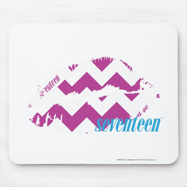 ZigZag Purple Mouse Pad (Front)