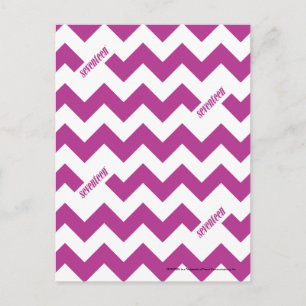 ZigZag Purple Postcard