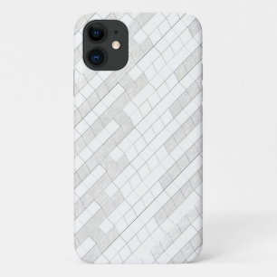 zigzag squares in grey... iPhone 11 case
