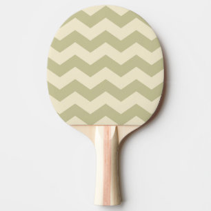 Zigzag Stripe Dust Sage Colour Ping Pong Paddle