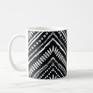 Zigzag Stripes: Hand Drawn Ethnic Coffee Mug