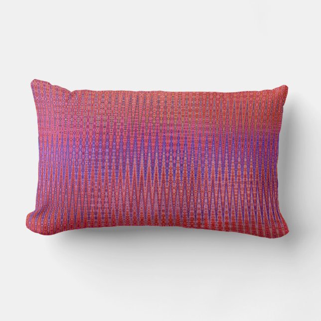 Zigzag Sunset Lumbar Pillow (Front)