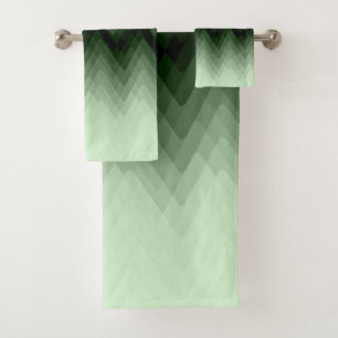 Zigzag vert foncé et menthe. lancer l'oreiller