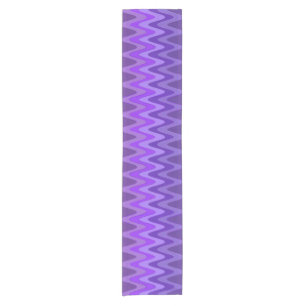 ZIGZAG Waves violet + your ideas Short Table Runner