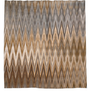 Zigzag Wavy Brown Beige Grey Grey Pattern