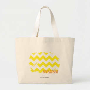 ZigZag Yellow 2 Large Tote Bag