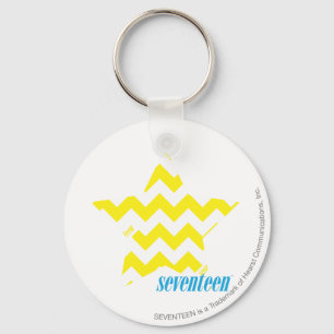 ZigZag Yellow 3 Keychain