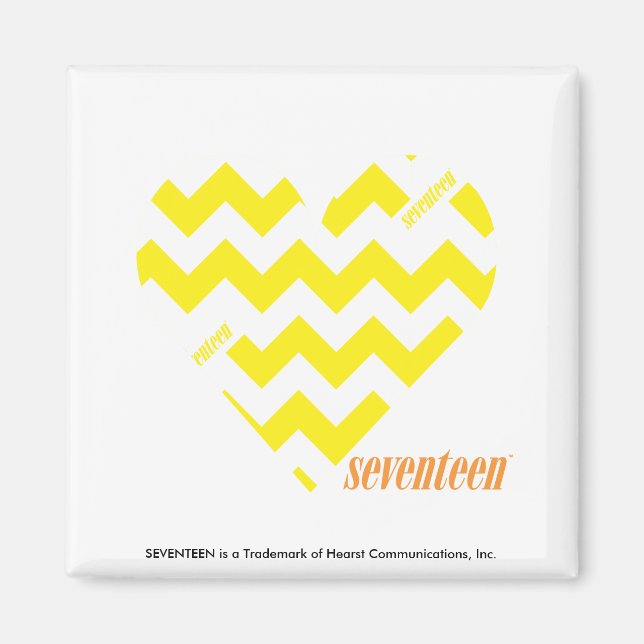 ZigZag Yellow 4 Magnet (Front)