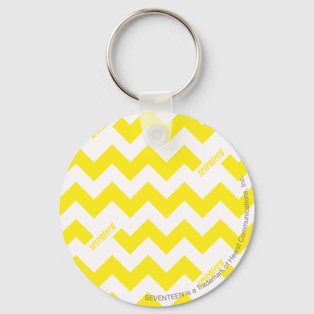 ZigZag Yellow Keychain (Front)