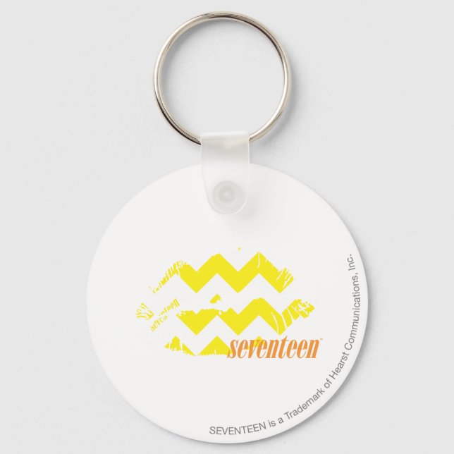 ZigZag Yellow Keychain (Front)