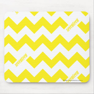 ZigZag Yellow Mouse Pad