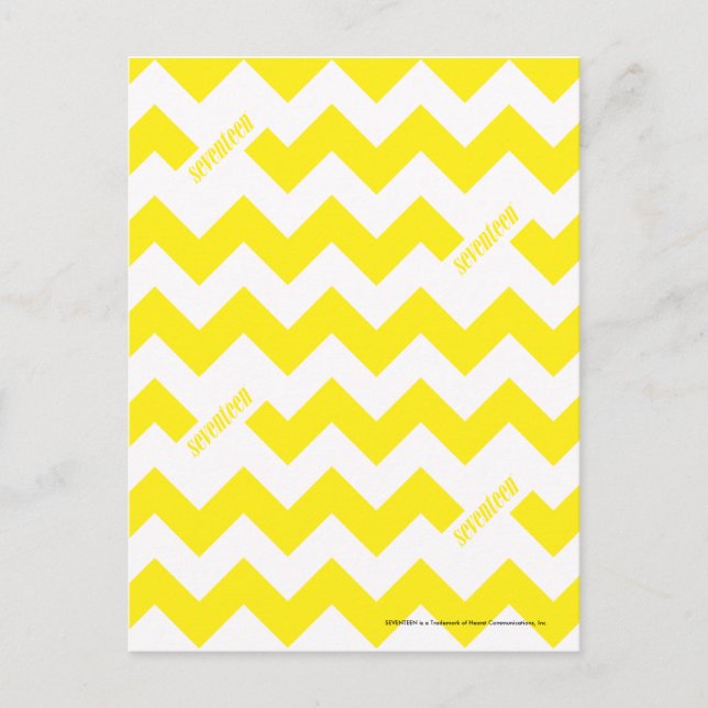 ZigZag Yellow Postcard (Front)